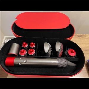 LIMITED EDITION RED DYSON AIR WRAP WITH LONG BARRELS